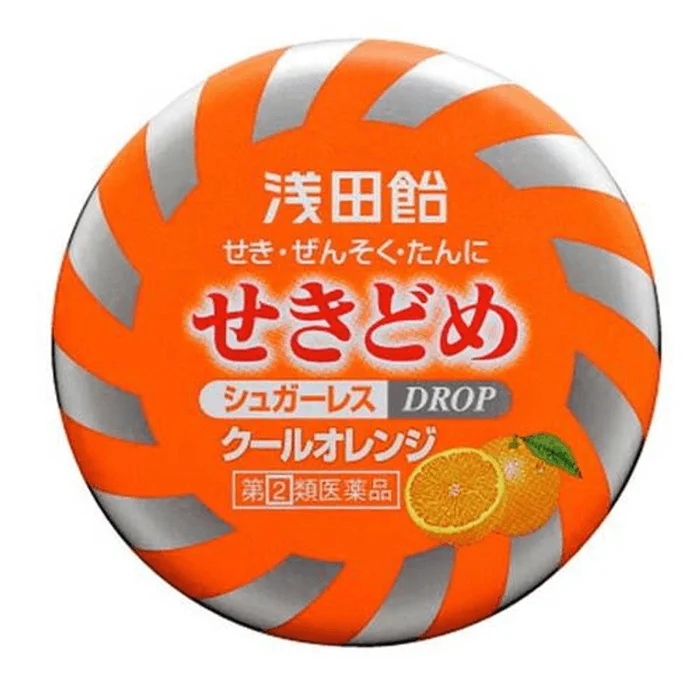 Asada Ame Seki Dome Cool Orange Flavor (36 tablets) [Cough Suppressant]
