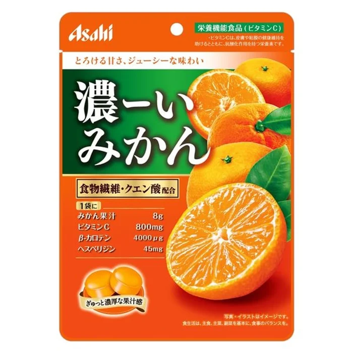 ASAHI Vitamin Sugar Concentrated Orange Throat Drops 84g