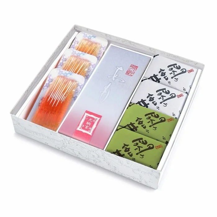 Assorted Gift Box of White Plum Jelly Yokan and Mochi