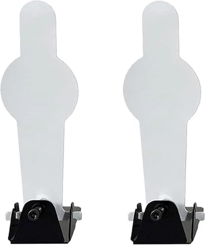Atflbox 2 Pcs Resetting Metal Shooting Target Stand System for Pistol Airsoft Training and BB Guns Practice, Suitable for Outdoor and Indoor