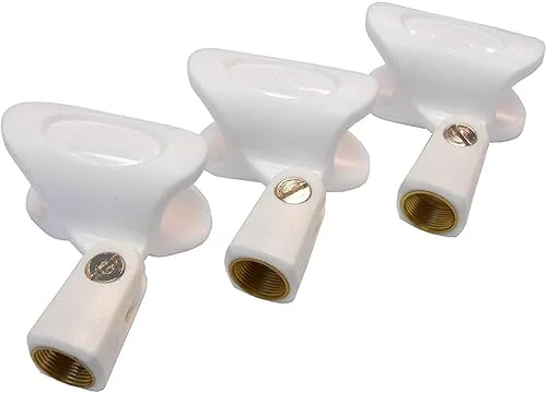 Audio2000'S S4110 3-PK White Wireless Microphone Holders Clips