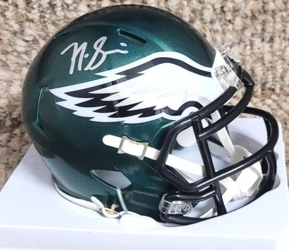 Autographed Nick Sirianni Philadelphia Eagles mini helmet Beckett