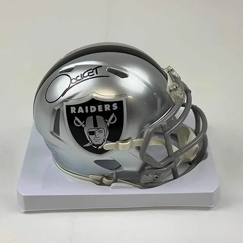 Autographed/Signed Raghib Rocket Ismail Las Vegas Oakland Raiders Football Mini Helmet Beckett BAS COA