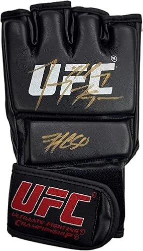Autographed/Signed Tony Ferguson Black UFC MMA Glove Ultimate Fighting Beckett BAS COA