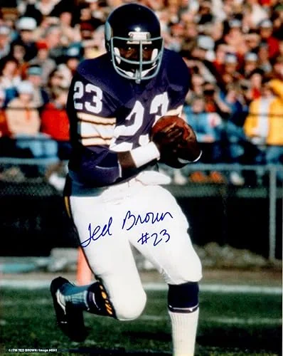 Autographed Ted Brown 8×10 Minnesota Vikings Photo