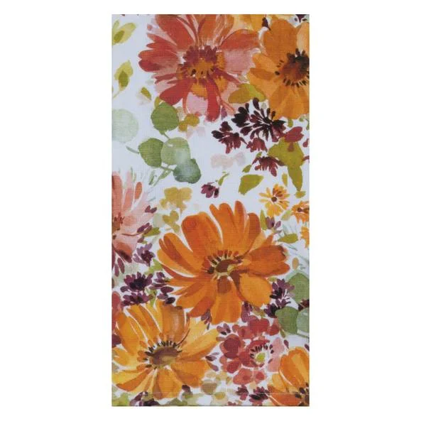 Autumn Joy Floral Toss Dual Purpose Towel