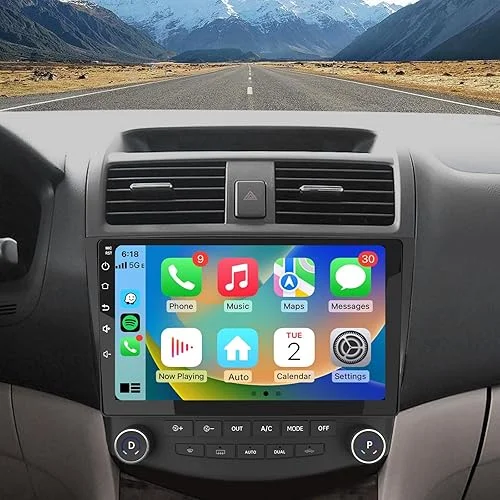 AWESAFE Car Radio Stereo 2+64GB 10 inch Touch Screen for Honda Accord 7th 2003 2004 2005 2006 2007 with CarPlay Android Auto