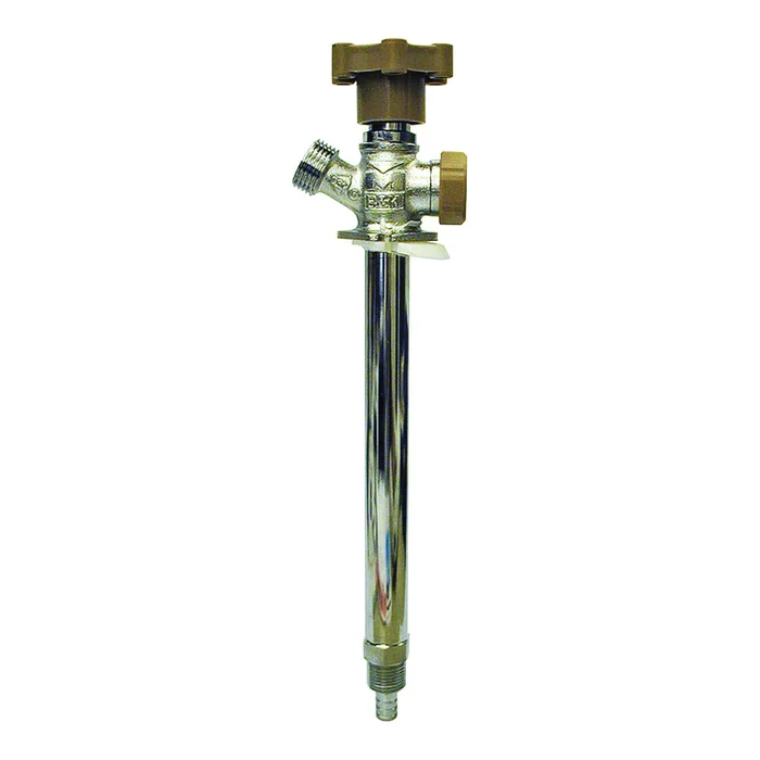 B & K 104-841HC Anti-Siphon Frost-Free Sillcock Valve, 1/2 x 3/4 in Connection, MPT x Hose, 125 psi Pressure, Brass Body