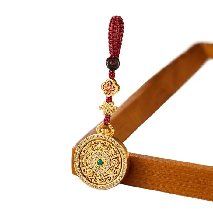 Babao Compass Rotating Chinese Payment Keychain 30 * 6mm 9cm * 1 piece