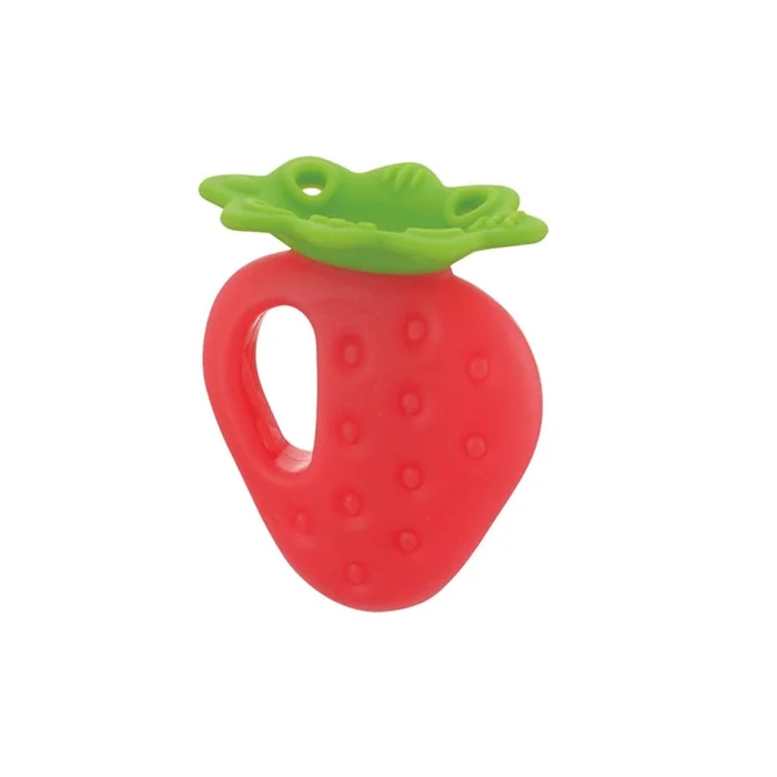 Babies Soothe Teeth Grind Gum Fruit Shape 3 Months+ [Strawberry]