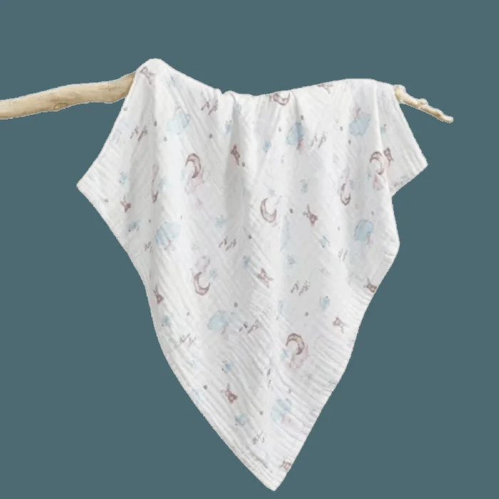 Baby bath towel made of pure cotton super soft and absorbent baby's large towel 95 * 95cm fantasy in the cloud