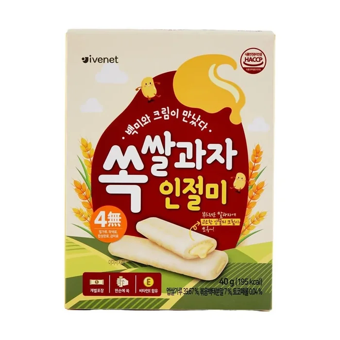 Baby Food Rice Snack with Injeomi Cream 40g