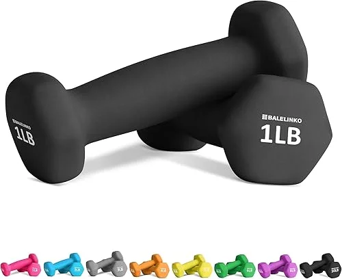 Balelinko Home Gym Equipment Workouts Strength Training Weight Loss Pilates Weights Yoga Sets Weights for Women, Men, Seniors and Youth