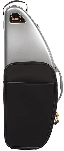 BAM LA DEFENSE Hightech Tenor Sax Case with Pocket – DEF4102XLPA – BRUSHED ALUMINUM