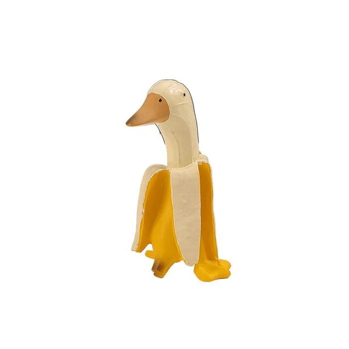 Banana Yellow Duck Small Size Needs Smooth Duck Cute And Funny Duck Desktop Ornament 7 * 4cm * 1 Piece