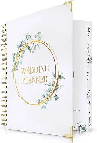 Beautiful Wedding Planner Book and Organizer – Effortlessly Plan Your Perfect Day with Style and Ease – Lovely Engagement Gift for Future Couples / Brides and Grooms