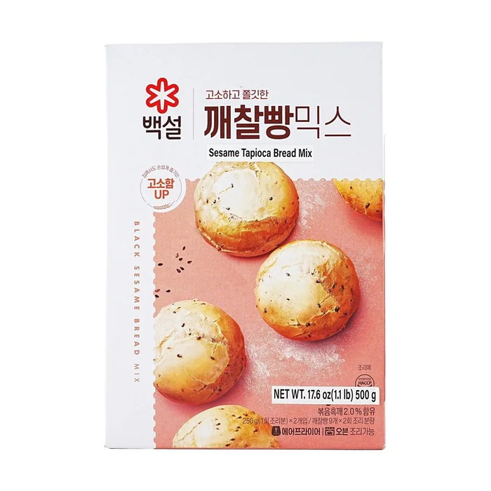 Beksul Black Sesame Tapioca Bread Mix ,17.6 oz