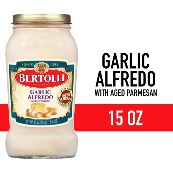 Bertolli Garlic Alfredo Sauce with Aged Parmesan Cheese