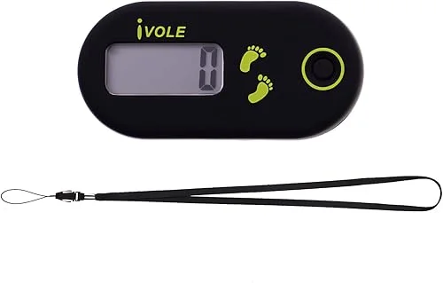 BESPORTBLE Sports Step Counter 3D Digital Pedometer Accurate Step Counter Portable Pedometer Mini Pedometer Fitness Tool With Clip and Lanyard for Walking Running