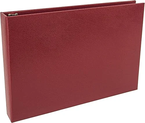 Better Office Products 7 Ring Executive Check Binder with Zipper Pouch, Burgundy Textured Cover, for 9 x 13 3 Per Page Business Checks, 600 Check Capacity Checkbook Holder,