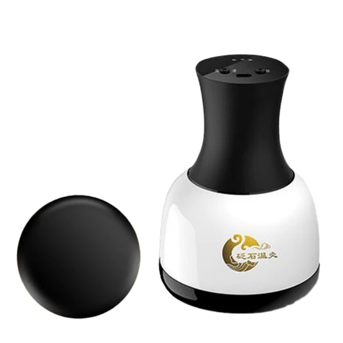 Bianstone moxibustion instrument massage instrument hot compress vibration black Bianstone charging type 1 pack