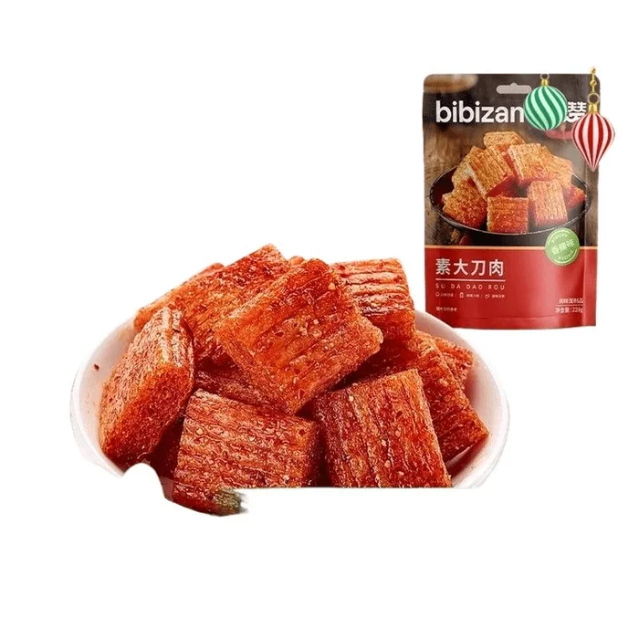 Bibi Zan Big Knife Meat Spicy Strip Vegetarian Meat Small Zero Food Internet Celebrity Spicy Snack 228g * 1 Bag