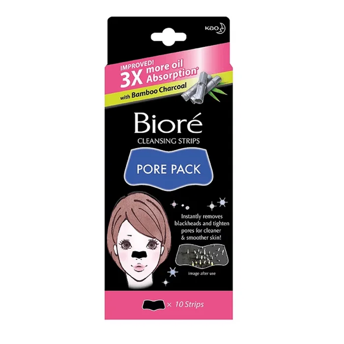 BIORE Cleansing Strips Pore Pack Black 10pcs
