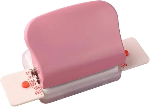 Bisofice KW-Trio 6-Hole Paper Punch Handheld Metal Hole Puncher 5 Sheet Capacity 6mm for A4 A5 B5 Notebook Scrapbook Diary Planner