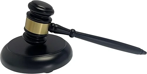 Black Gavel and Sound Block perfet for Judge Lawyer Auction Sale.
