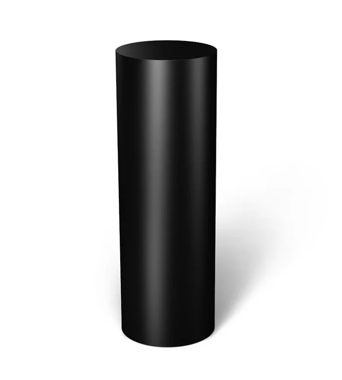Black Gloss Laminate Cylinder Pedestal 20″ diameter x 24″ tall