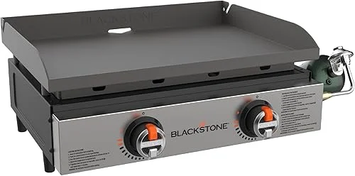 Blackstone 2203 22” Original Tabletop Griddle with Omnivore Griddle Plate, Powder Coated Steel, Black