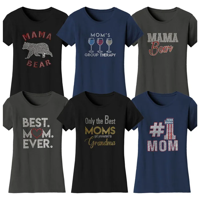 Bling Rhinestone Mother's Day T-Shirts