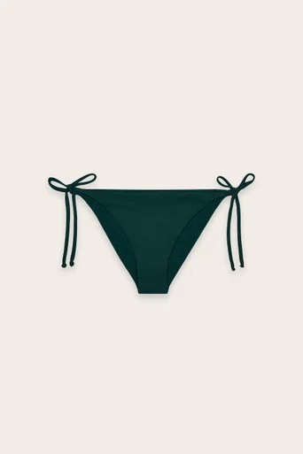 Block Colour Bikini Bottom – Dark Green