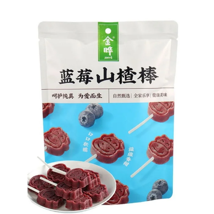 Blueberry Hawthorn Stick Lollipop Candy individual Packing
