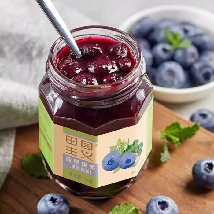 Blueberry Jam, 5.29 oz 【For Bread and Toast Baking】
