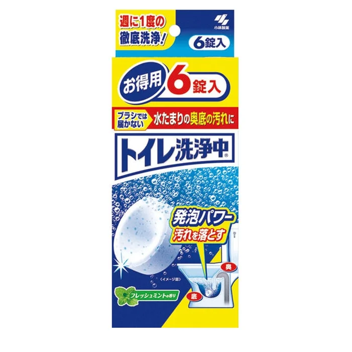 Bluelet Toilet Cleaner Flush Toilet Cleaning Tablets Fresh Mint Scent 6 Tablets/Box