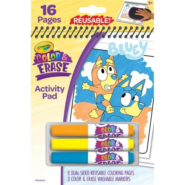 Bluey Color and Erase Reusble Activity Pad