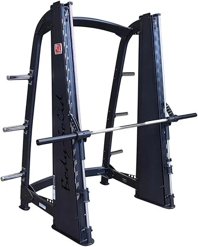 Body-Solid (SCB1000) Pro Clubline Counter-Balanced Smith Machine for Bodybuilding & Weight Training with Safety Bars, Home and Commercial Gym