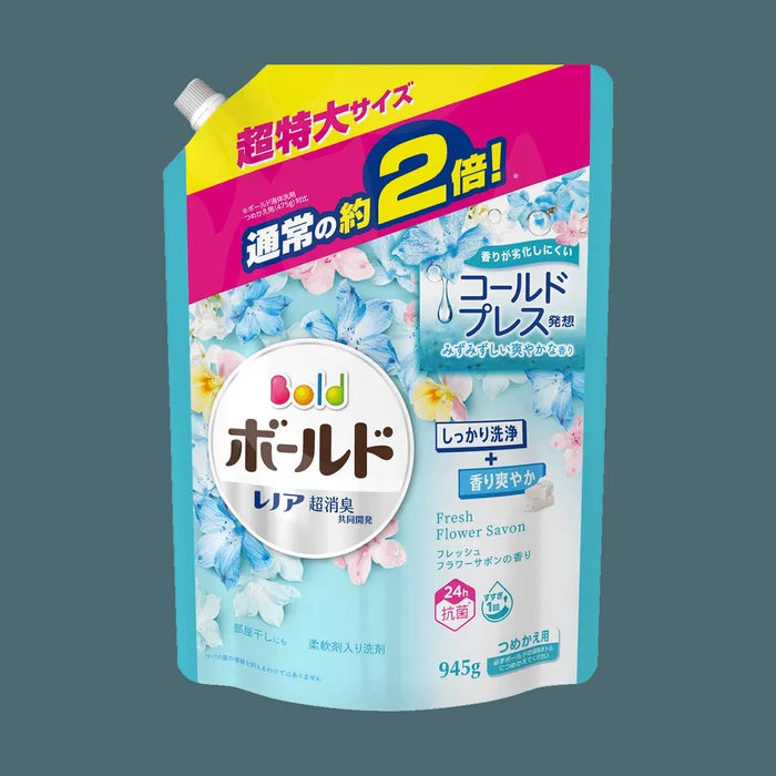 Bold Gel Soft Deodorant Antibacterial Laundry Detergent Fresh Flower Soap Scent 33.33 oz