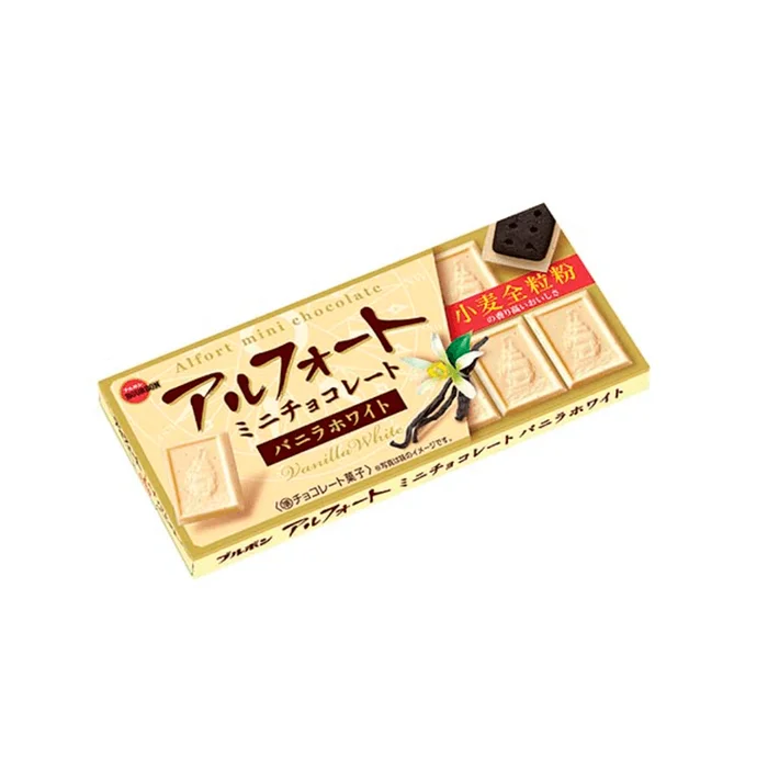 BOURBON ALFORT mini chocolate sandwich biscuits white chocolate flavor 55g