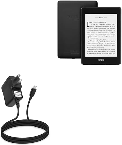 BoxWave Charger Compatible with Kindle Paperwhite (4th Gen 2018) – Wall Charger Direct (5W), Wall Plug Charger for Kindle Paperwhite (4th Gen 2018)