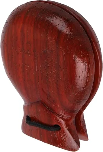 BQLZR Spanish Castanets Professional Mahogany Castanets Clapper Percussion Wooden Hand Percussion Castanets Music Instrument for Musical 57mm x 78mm(LxH)