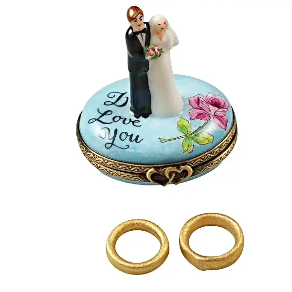 Bride And Groom With 2 Removable Rings