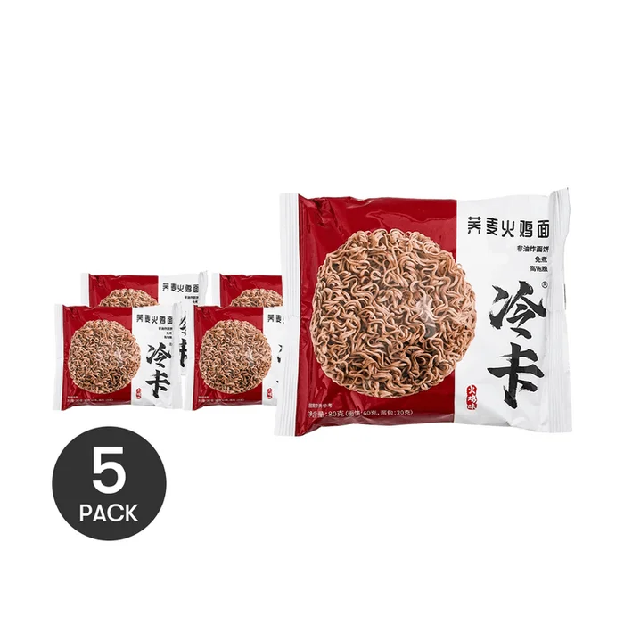 Buckwheat Fire Chicken Flavor Noodles 2.82 oz * 5【Value Pack】