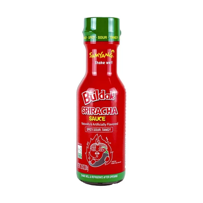 Buldak Noodles Spicy Chicken Flavor Sriracha Sauce 7.05 oz