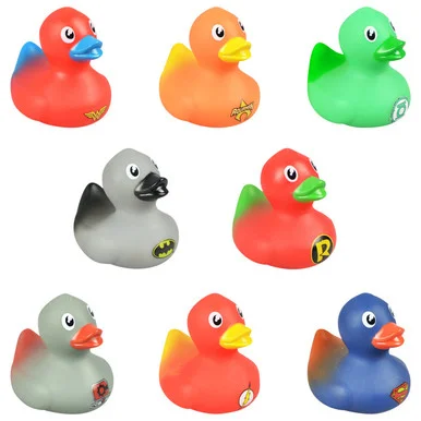 Bulk (NO Capsule) DC Comic Logo Rubber Ducks (50ct)
