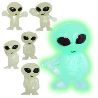 Bulk (NO Capsule) Glow In The Dark Aliens (100pc)