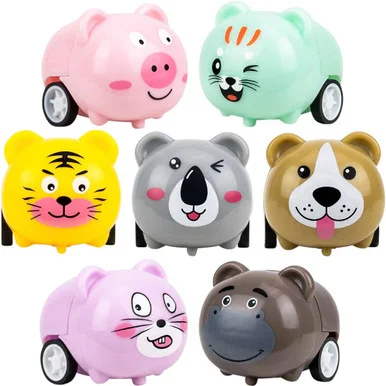 Bulk (NO Capsule) Pullback Animal Racers (100pc)