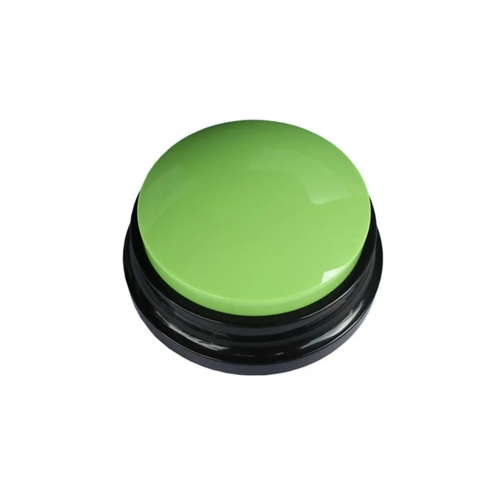 Button Speaker Black Bottom Green Recording Model Diameter 88x Height 42+Random Color Square Anti Slip Pad