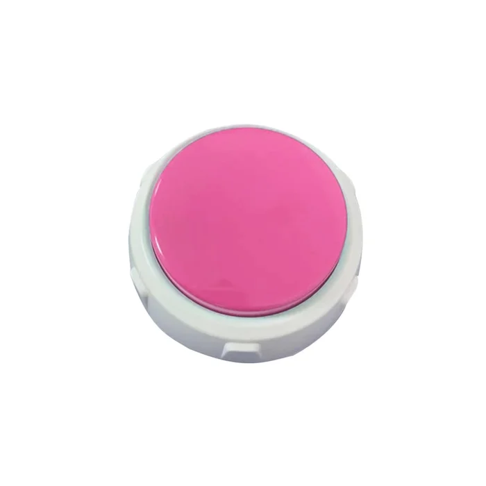Button Speaker White Background Rose Red Recording Model Diameter 75x Height 34+Random Color Hexagonal Anti Slip Pad